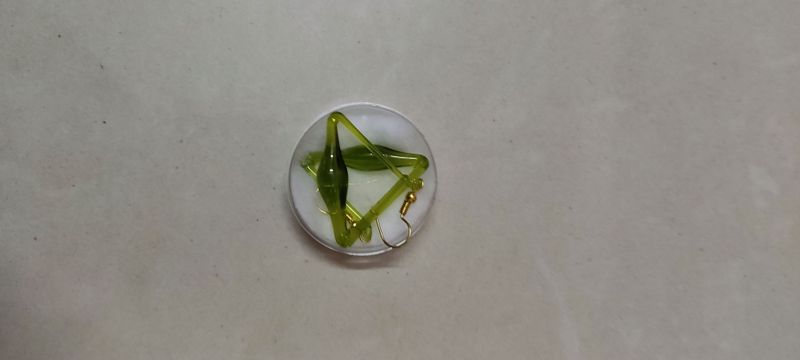 2 Geometric Dangle Earrings