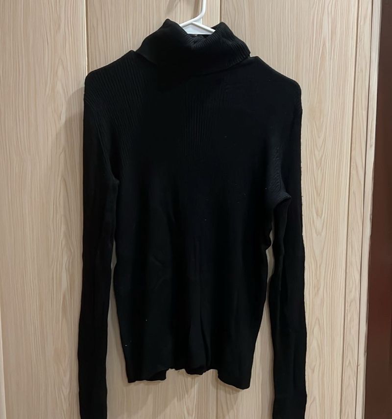 Black Turtleneck Sweater