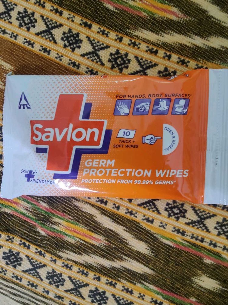 Savlon Germ Protection Wipes 3 packets