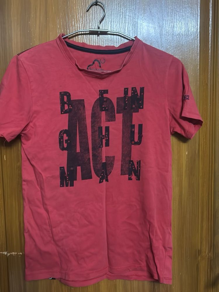 Boys Red Graphic T-Shirt