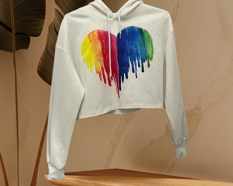 New Rainbow Heart Hoodie