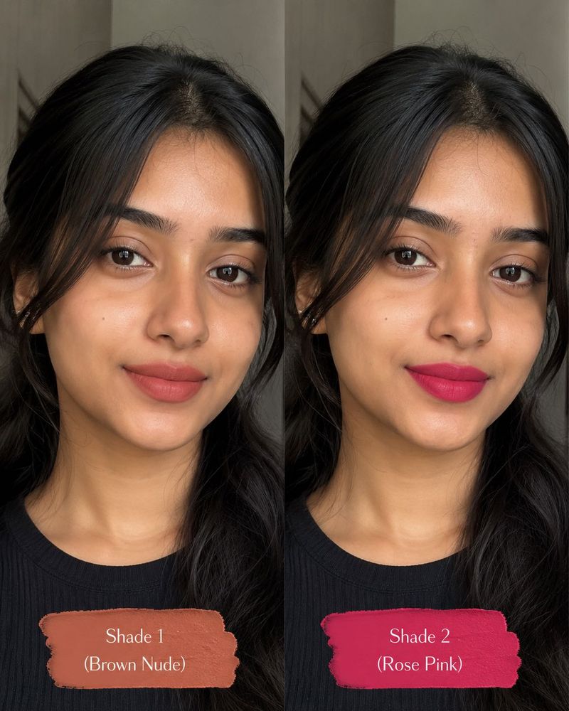 Lipstick Swatches: Brown Nude &amp; Rose Pink