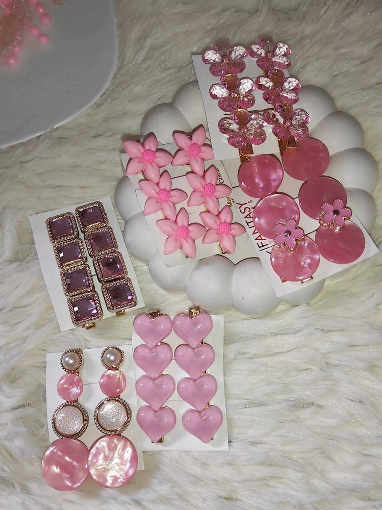 Pink Hair Clip Set of 2 pairs