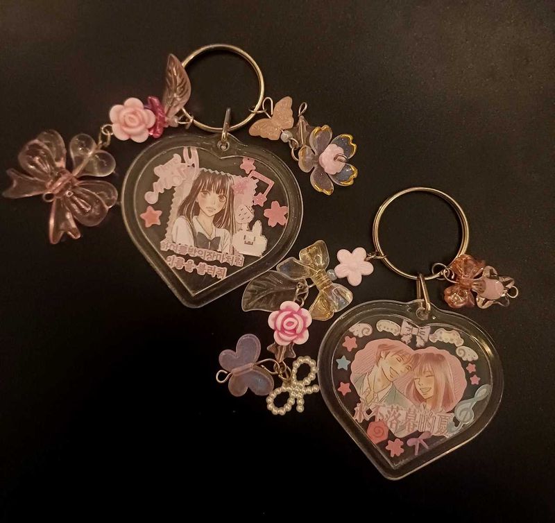 Aesthetic sawako keychain set🌸🍀