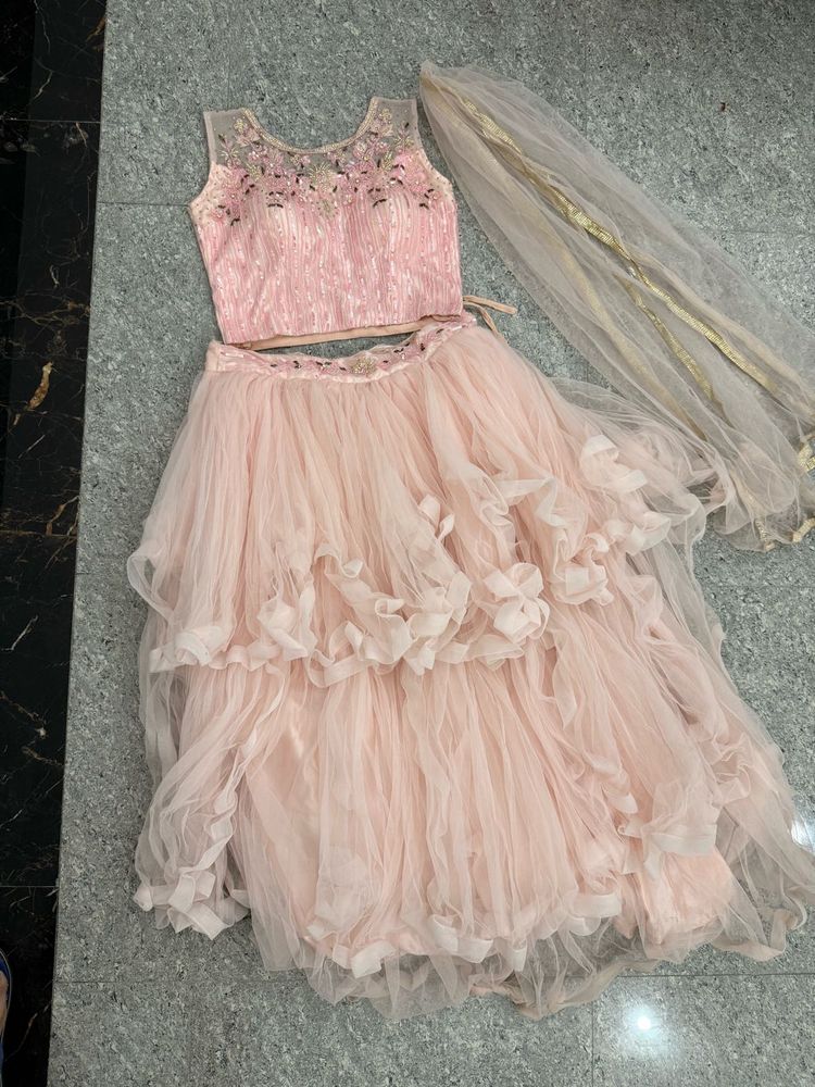 Stunning Pink Lehenga Choli Set