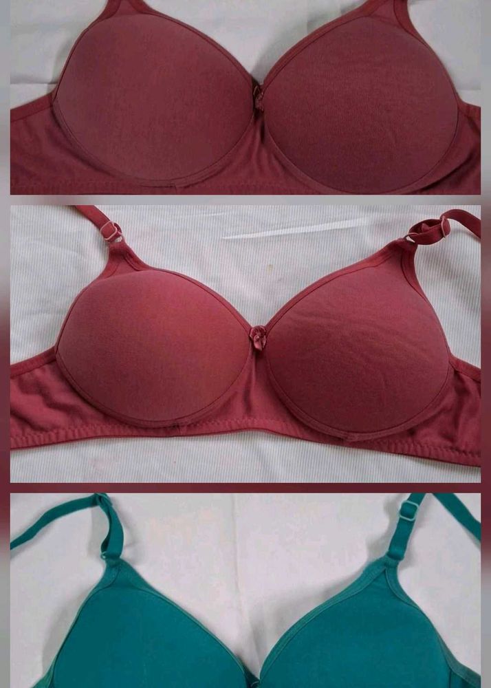 3️⃣ Three Comfortable Everyday Bras