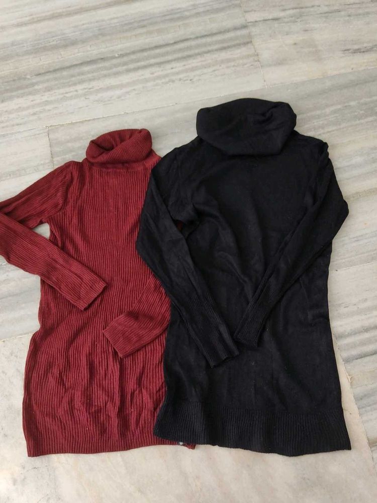 Turtleneck Knit Dress Bundle