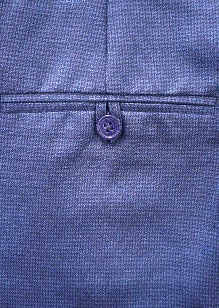 navy blue coloured glossy  formal pant .