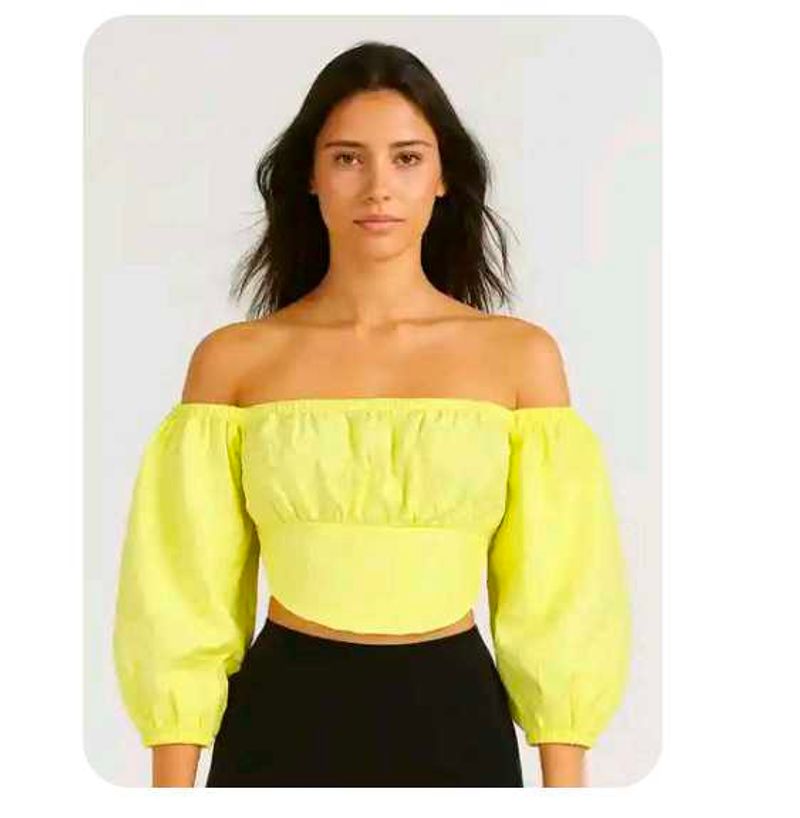 Off-Shoulder Puff Sleeve Top