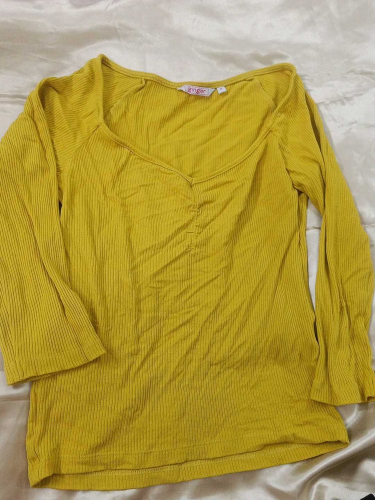 Mustard Y2K Top