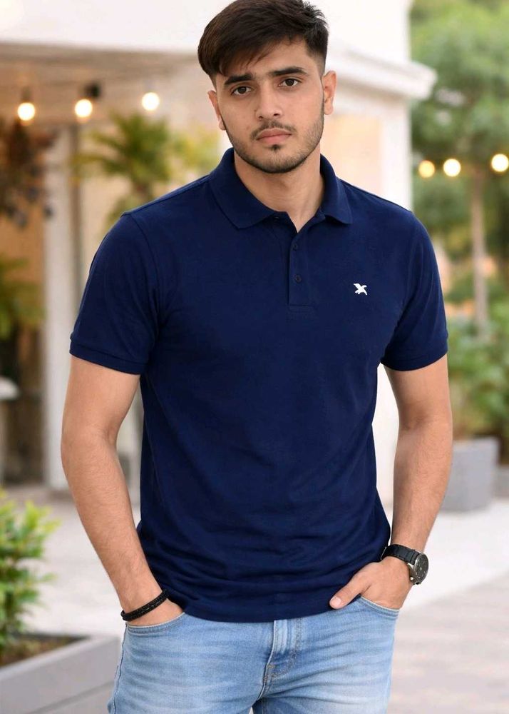 Men's Navy Blue Polo T-Shirt
