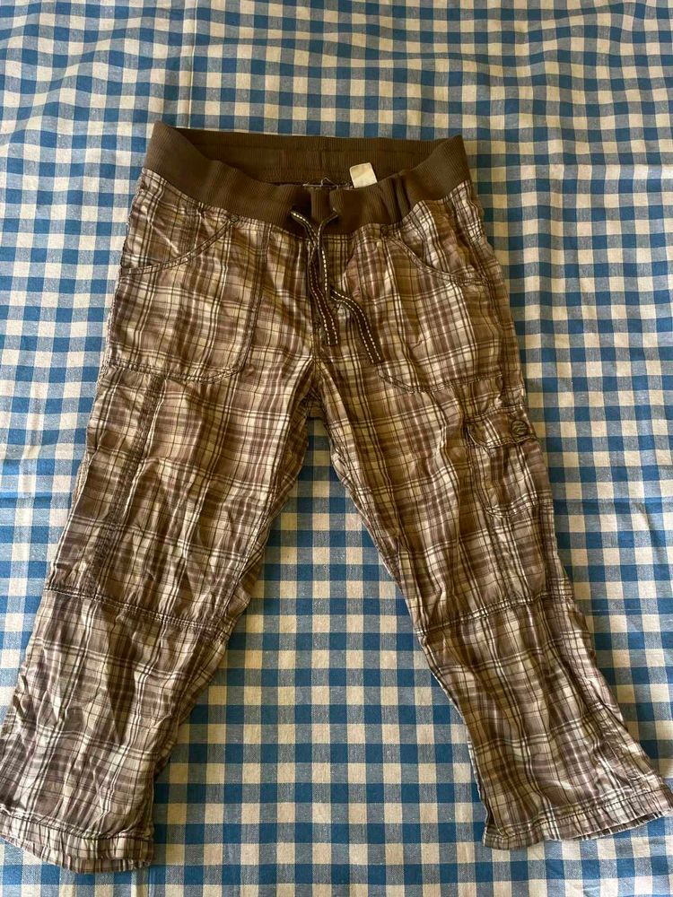 Women's chic Plaid Capris