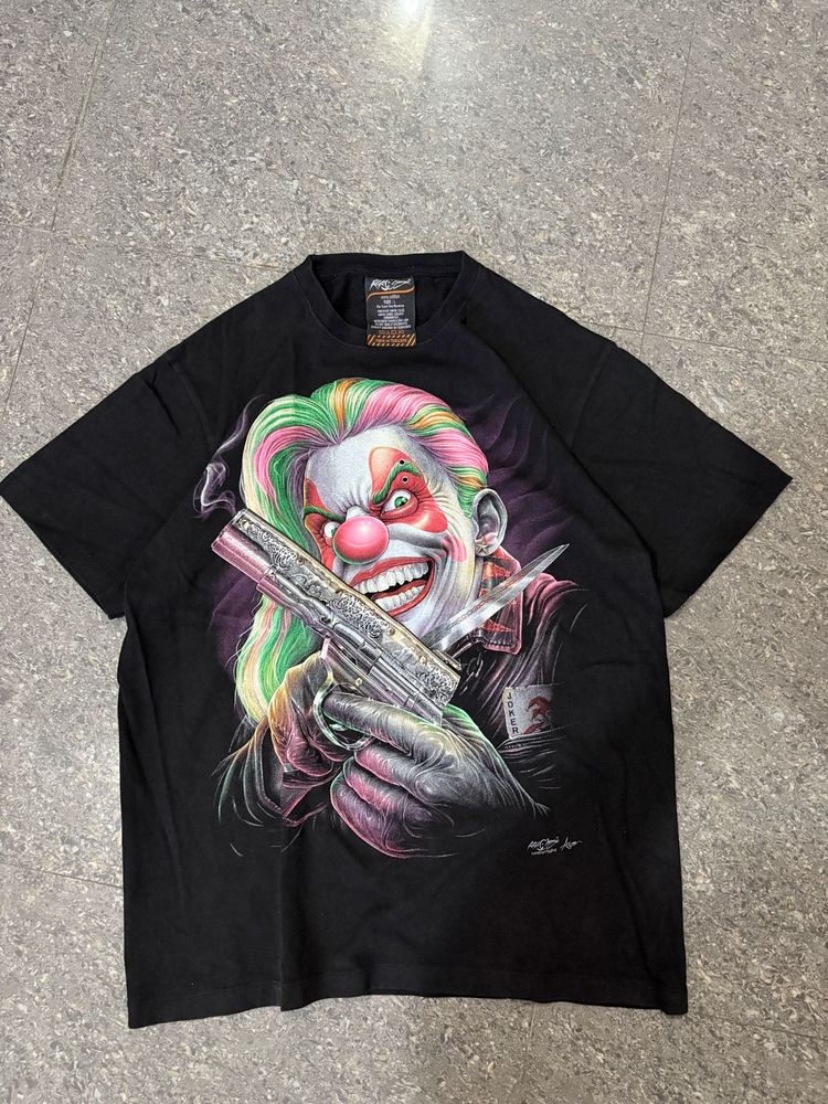 y2k Rock Chang Joker Studded Graphic Tee