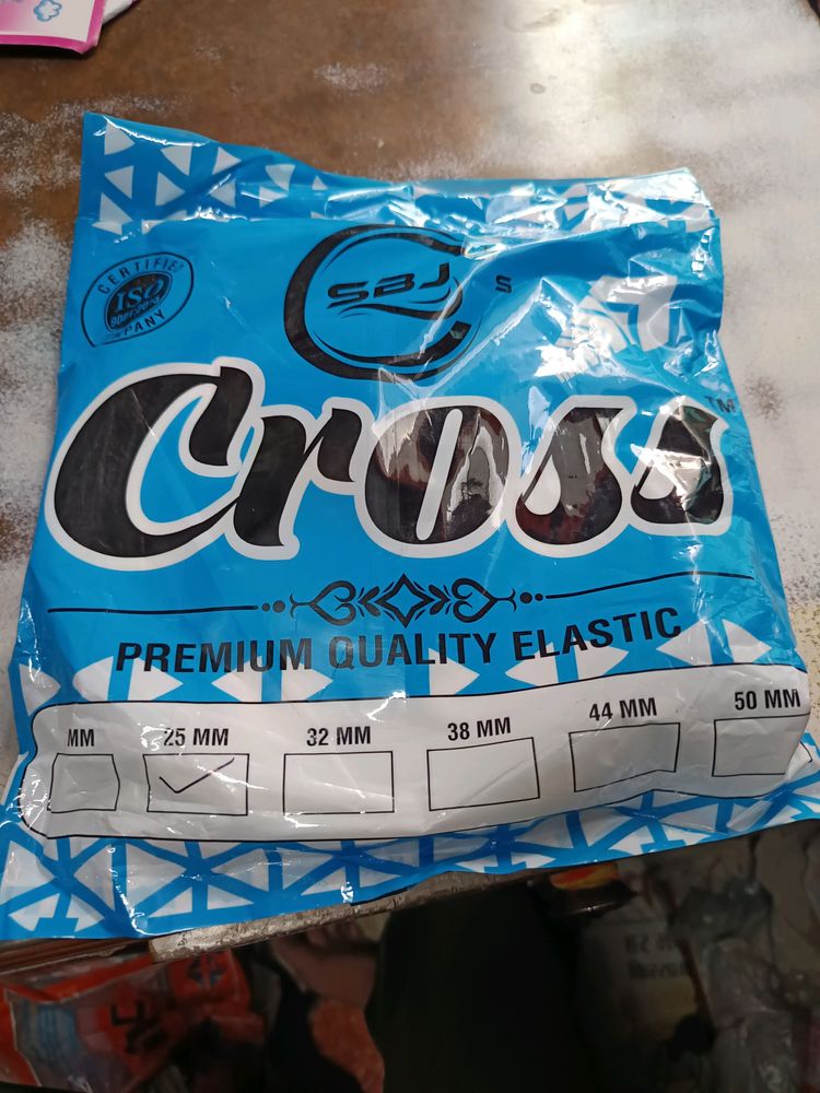 Cross Elastic | Premium Quality| 1 Inch | 25 Mtrs