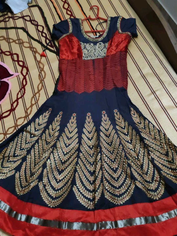 Beautiful embroidered anarkali set
