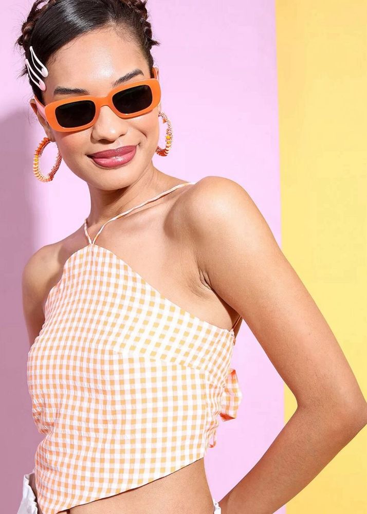 Gingham Crop Top