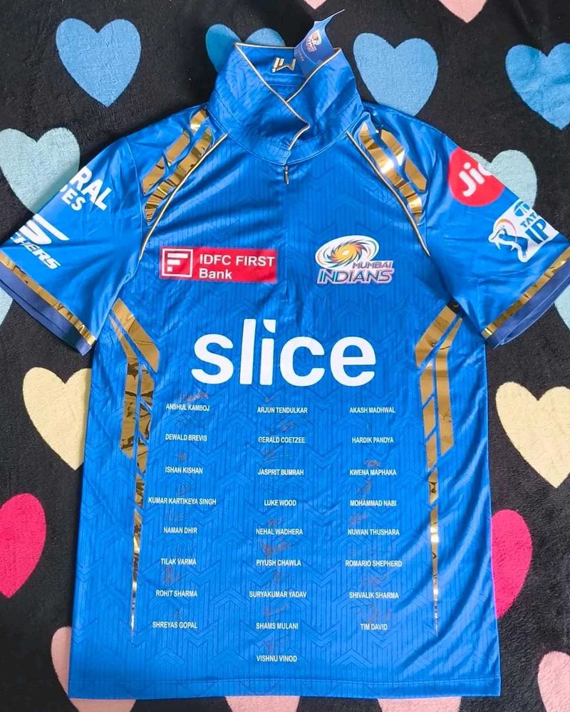 Mumbai Indians 2024 Hand Signed Jersey