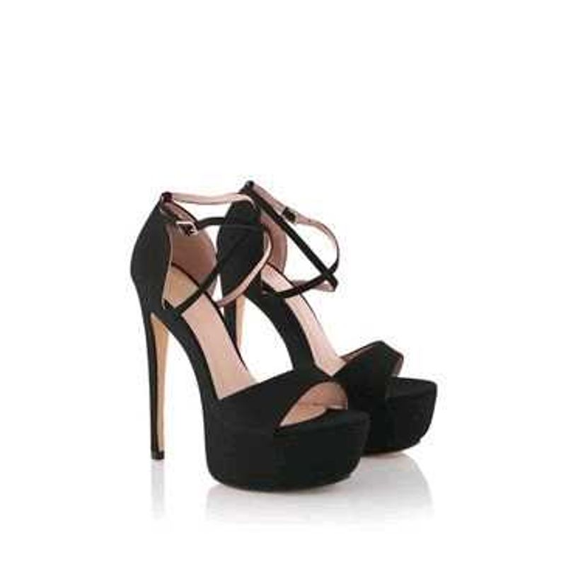 Chic Black Platform Stiletto Heels