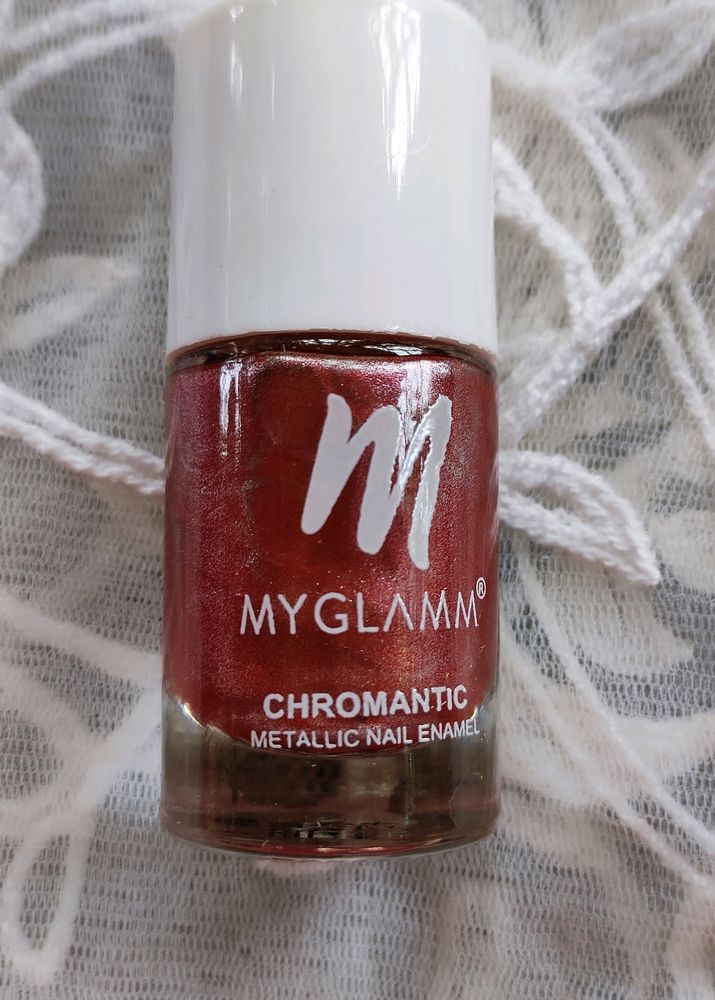 MyGlamm Chromantic Metallic Nail Enamel - Rose Gol
