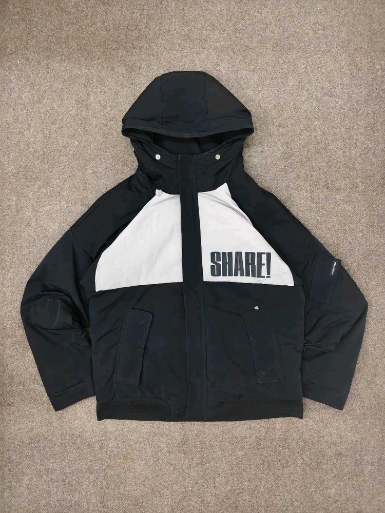 Stylish Black &amp; White "SHARE!" Jacket