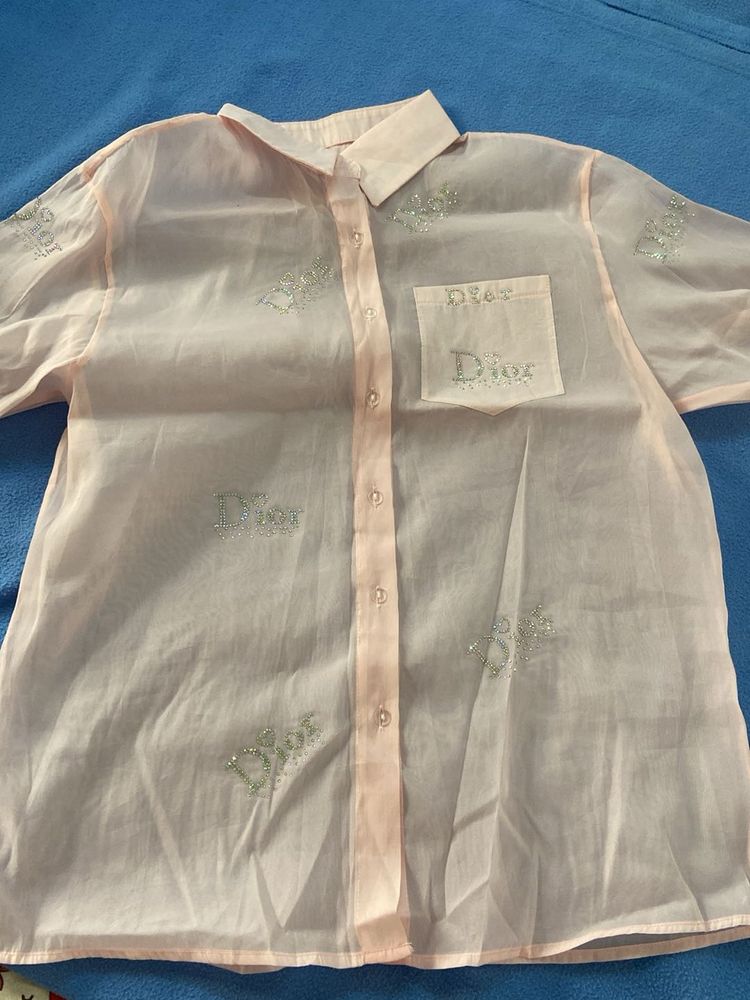 Sheer Dior Button-Up Shirt