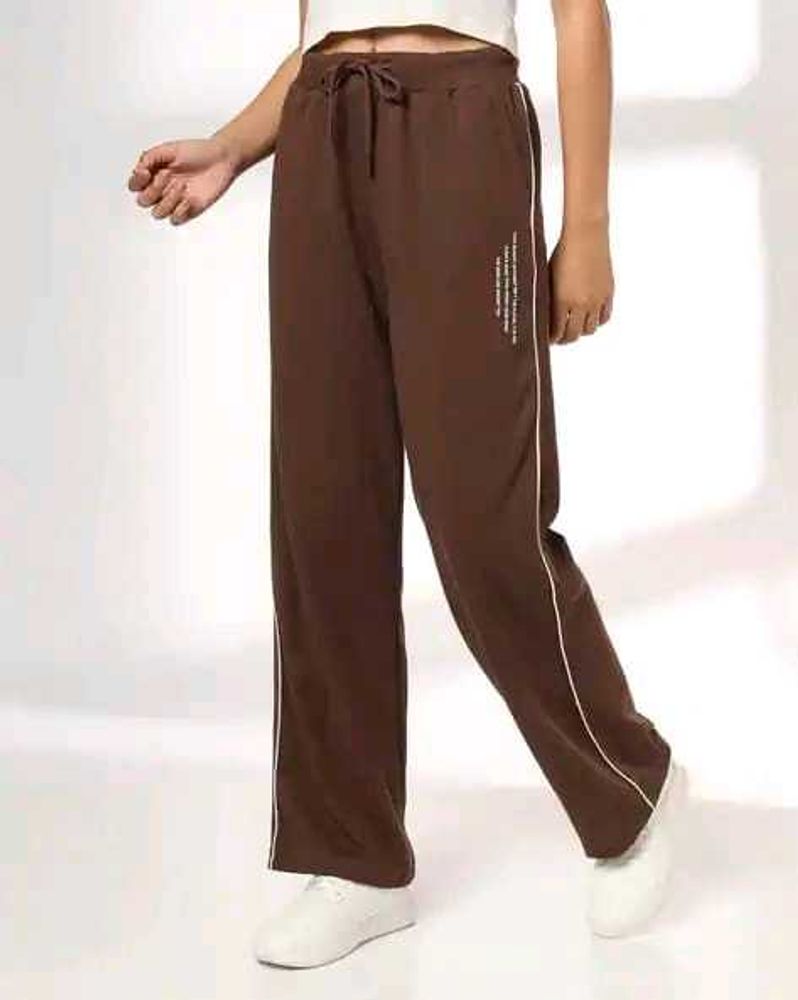 Comfortable Brown Wide-Leg Pants