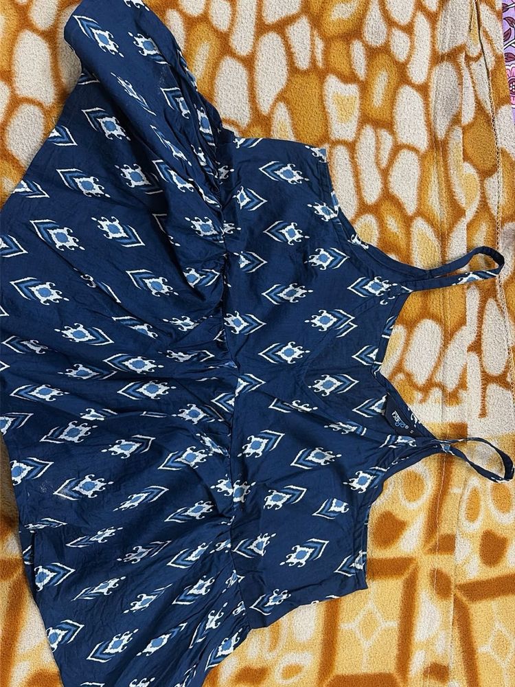 Stylish Blue Printed Camisole Top