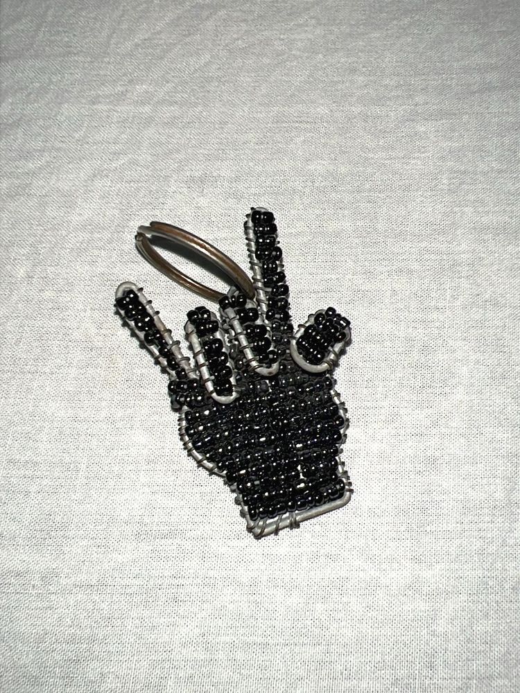 handmade Beaded Hand Keychain