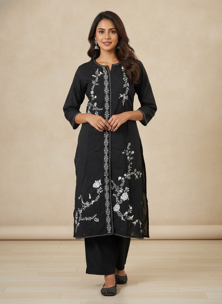 Laks*ita Black printed Kurta