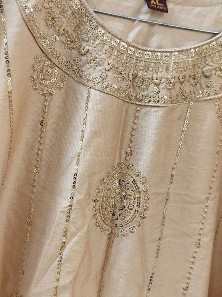 Embroidered Kurta Set with Sequins