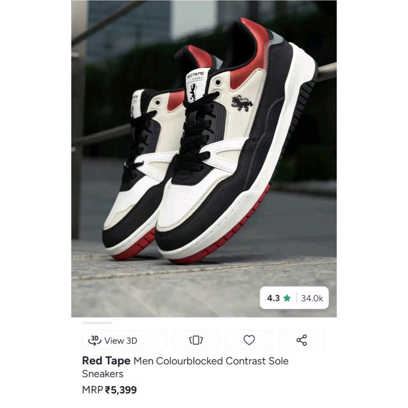 Red Tape Colorblocked Sneakers