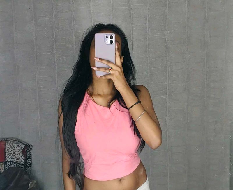 Cute Pink Crop Top