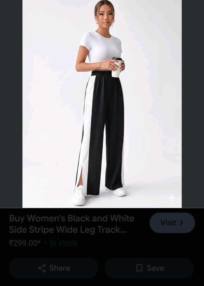Women's Black Flared Pants and top