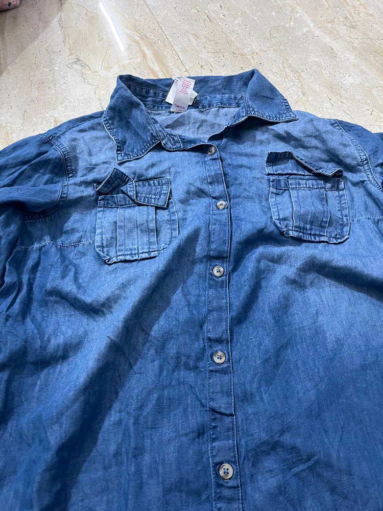 Denim Shirt Dress