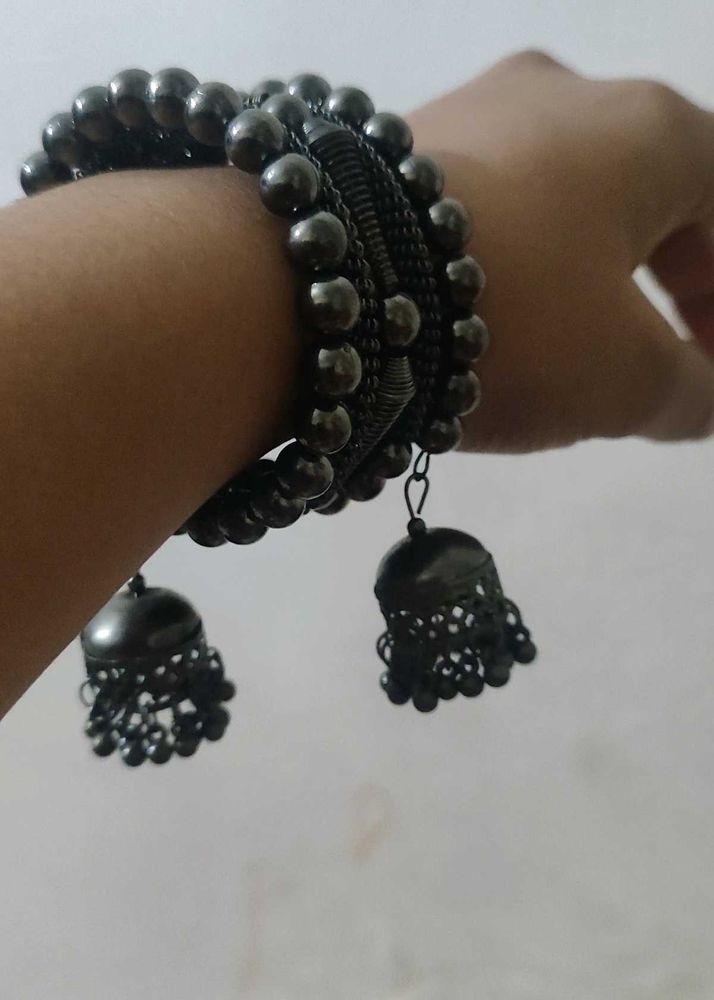 Oxidized Jhumka Bangles Set