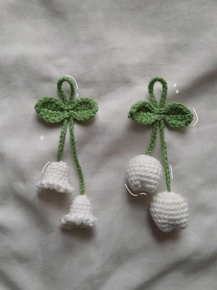 Crochet Lily of the Valley Decor