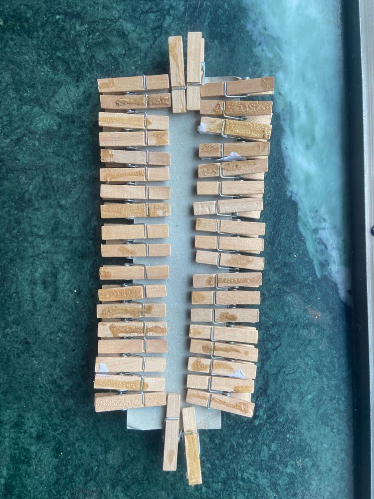 Wooden Clothespin Candle Holder Set