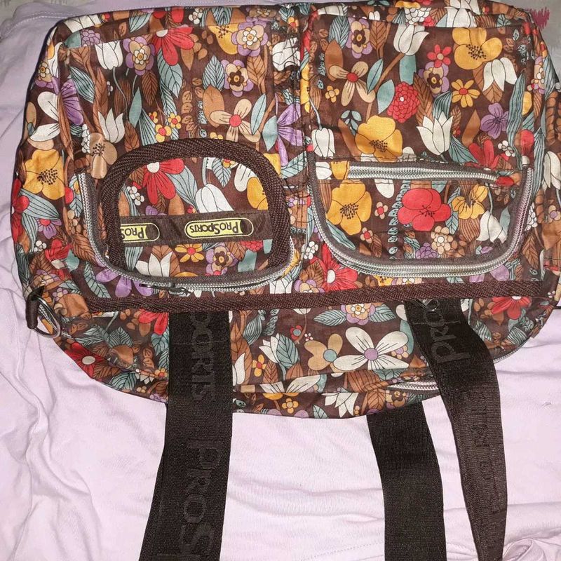 Floral Print Tote Bag