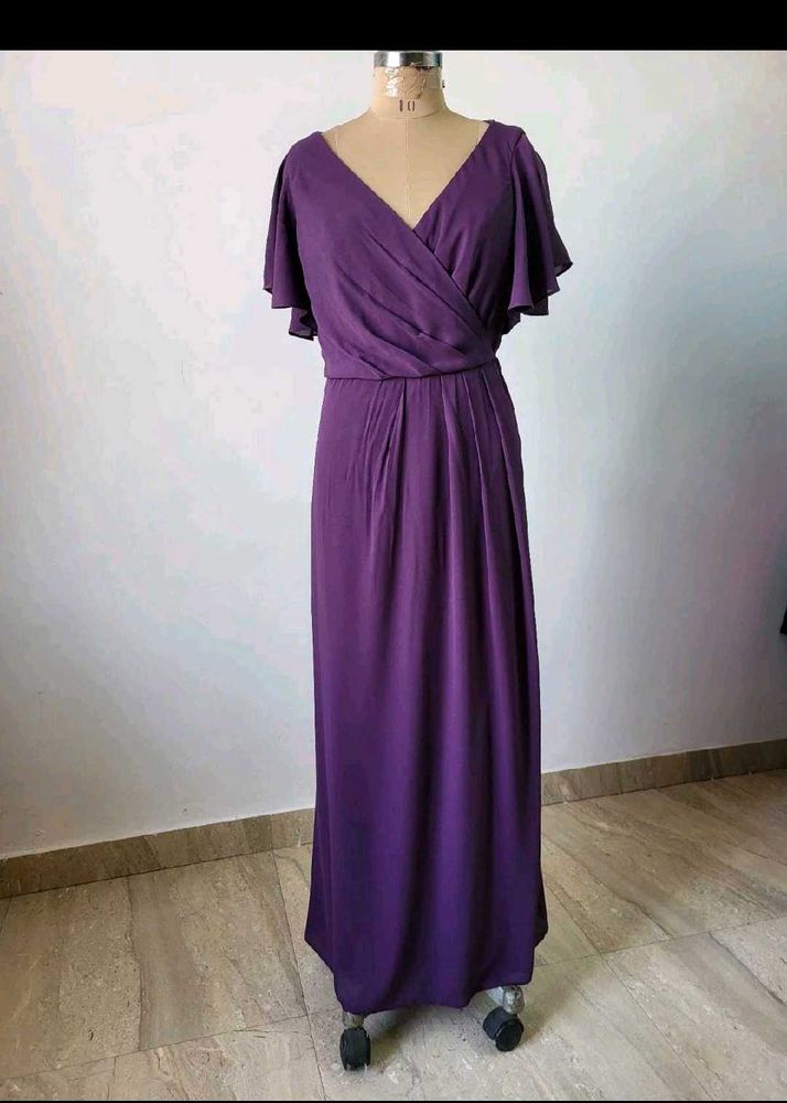 Elegant Purple Maxi Dress