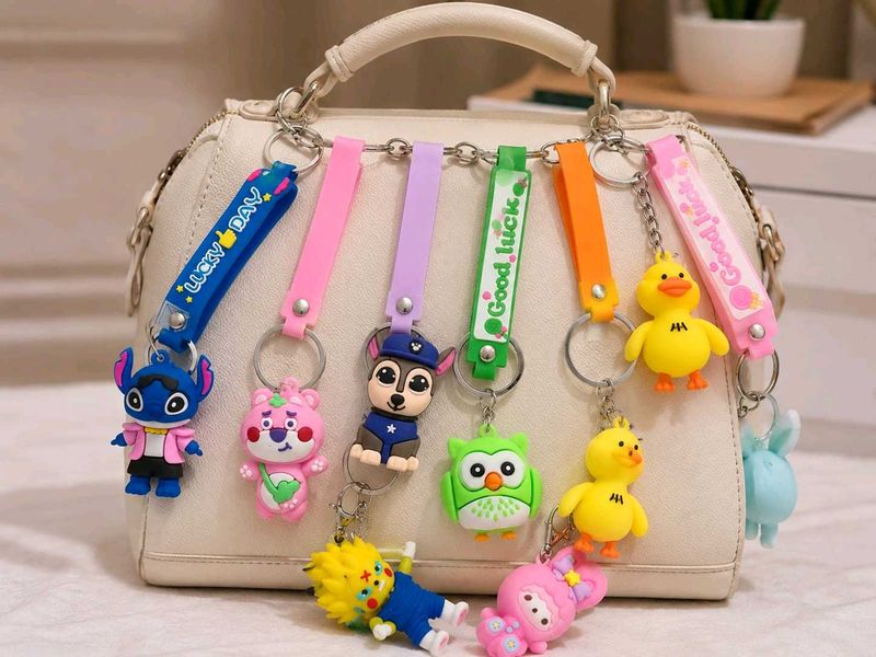Cute Cartoon Keychain Set pack of 1