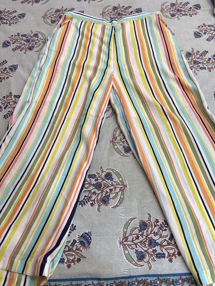 Women Stripes Trousers