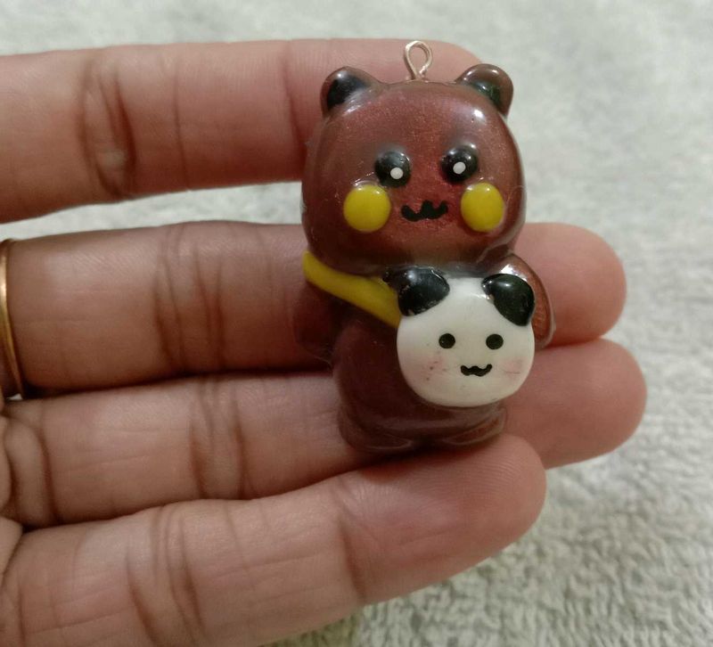 Cute Brown Bear Panda Charm