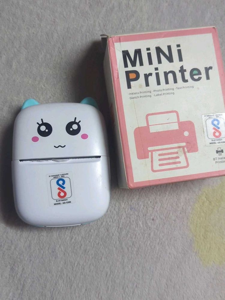 Cute Mini Bluetooth Printer