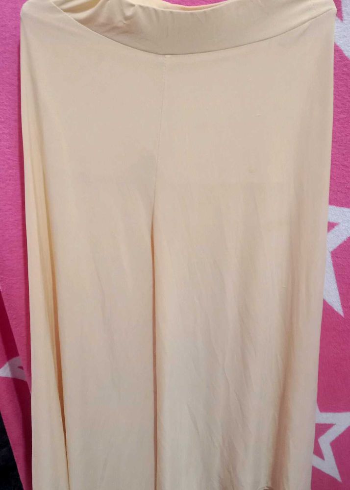 Light Yellow Palazzo Pants