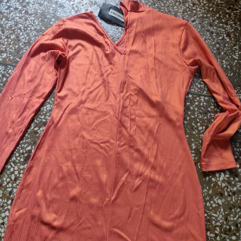 Price Drop Tokyo Western Orange Dress