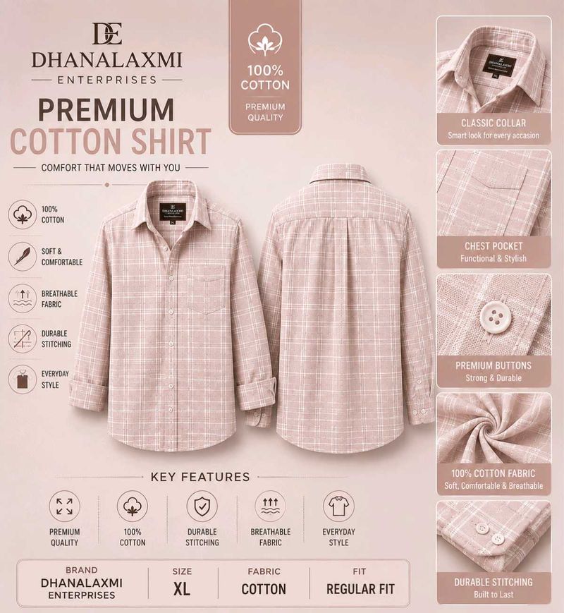 Premium Cotton Plaid Shirt