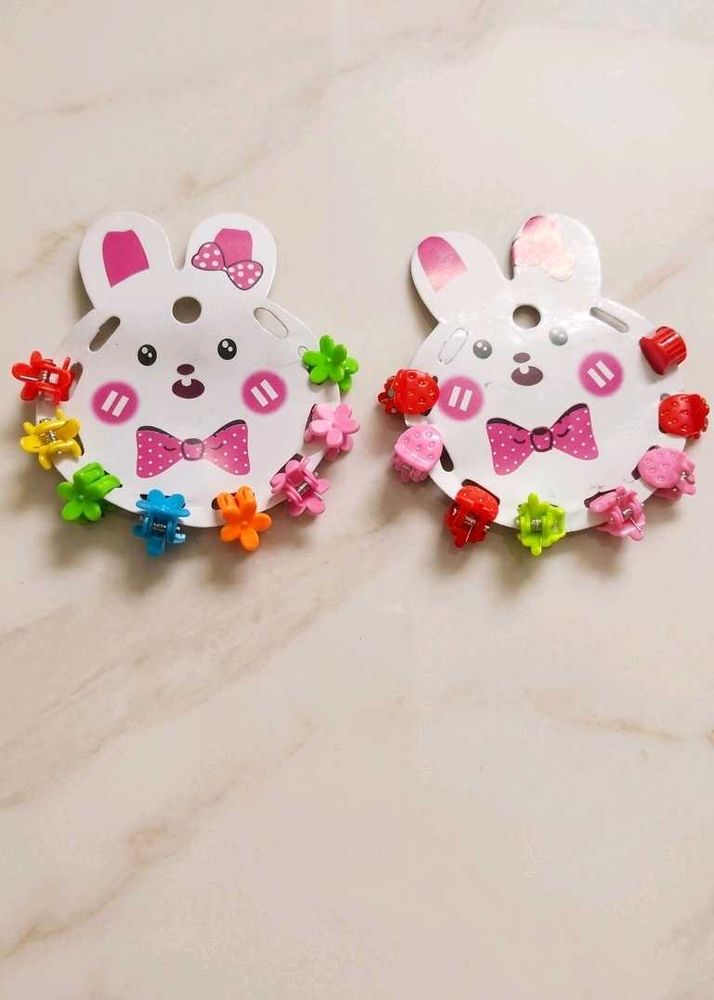 Cute Bunny Hair Clips Set
