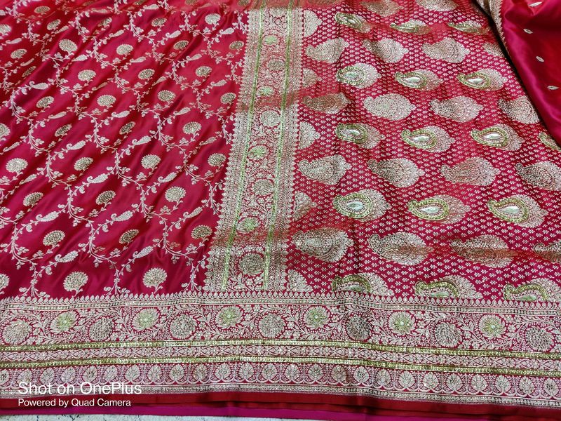 Banarsi Hand Work Bridal Saree