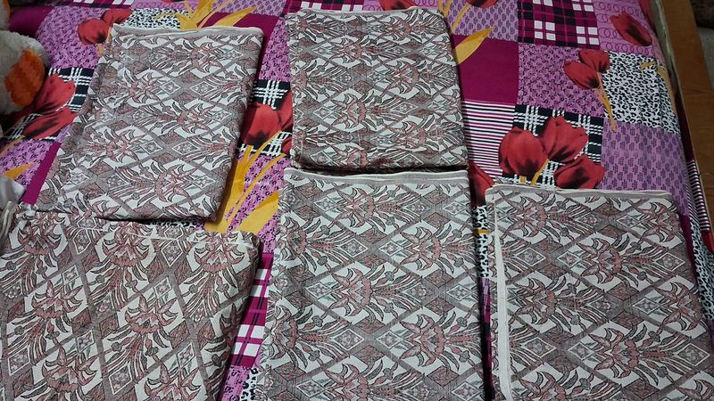 5 Pieces Curtain Set 4 Windows And 1 Door