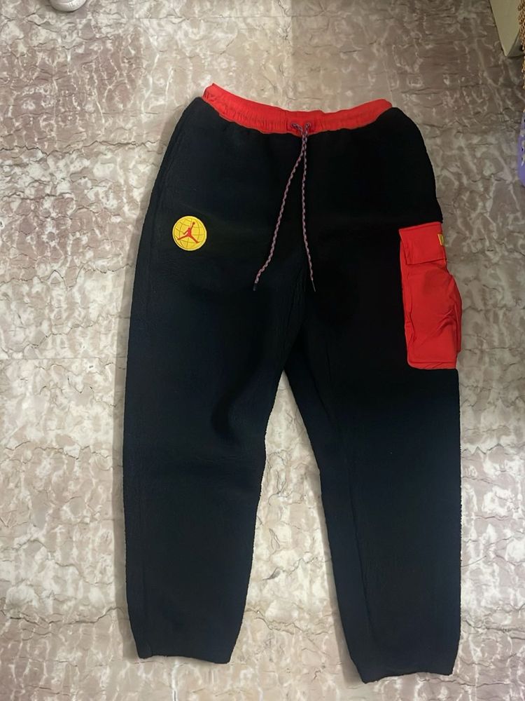 Jordan Black &amp; Red Sweatpants